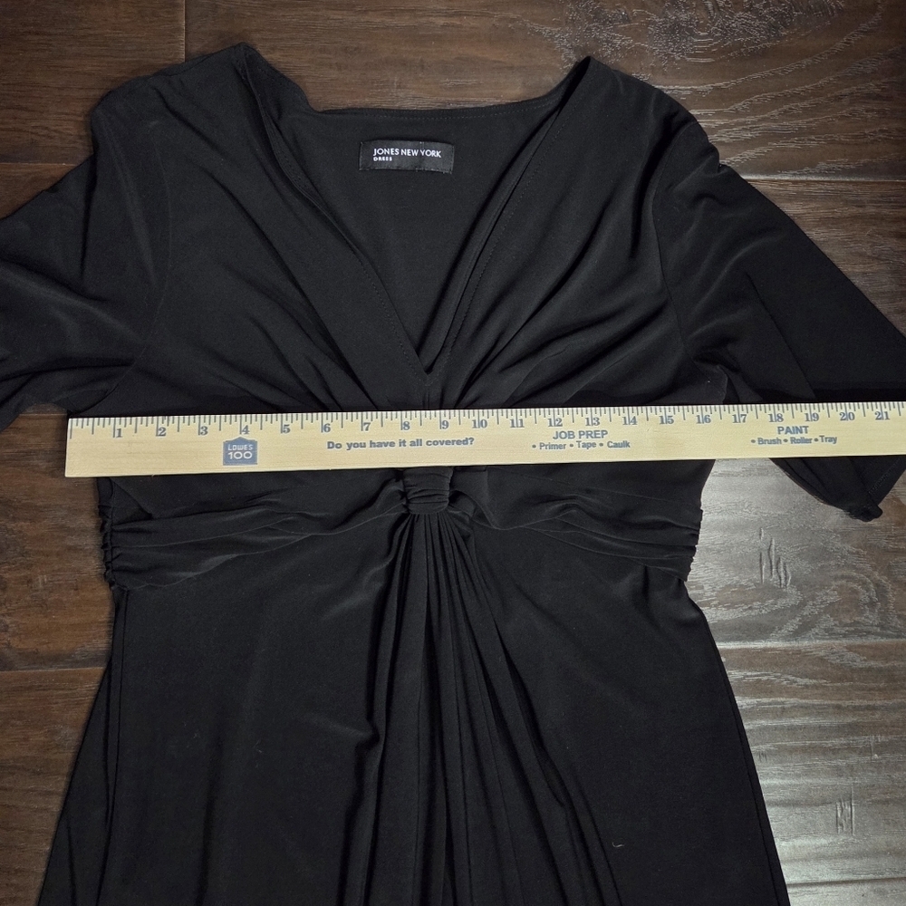 Jones New York Black Knot-Front Midi Dress - Picture 10 of 11